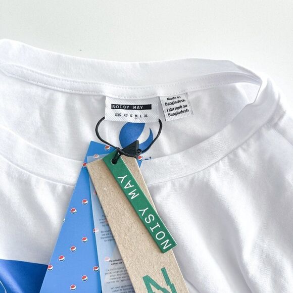 Noisy May // pepsi crop top // size medium // BNWT - Picture 6 of 10